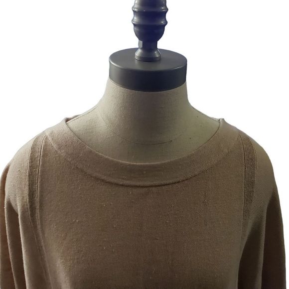 CT1086a Wrap London Women's tan lightweight sweater. 12/14 - Picture 2 of 7